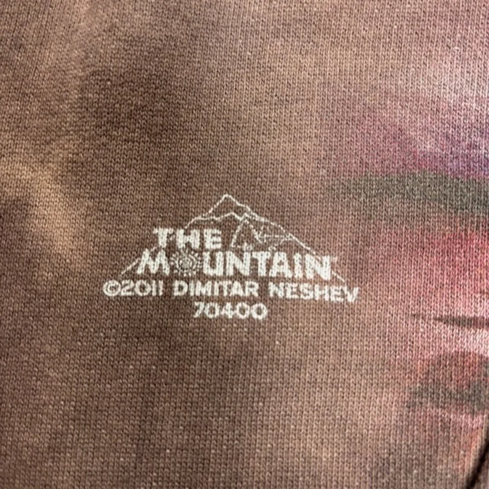 The Mountain Mens Eagle & Clouds Hoodie Size L Dimitar Neshev 2011 USA Patriotic